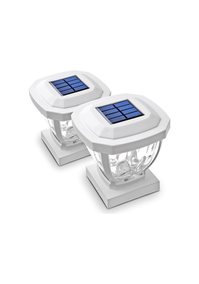 Home Zone Security Dış Mekan Solar Direk Başlığı Işıkları - Beyaz