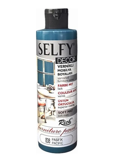 Rich Selfy Decor Vernikli Boya 240Cc - Pasifik 838