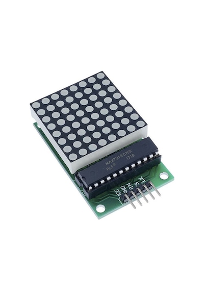 Max7219 Nokta Led Matris Modül Dot Matrix 5v Ortak Katot 8x8 64 Nokta Led Ekran Saat