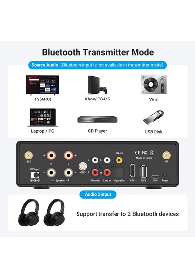 Arylic B50 Bluetooth Stereo Amfi Ses Vericili