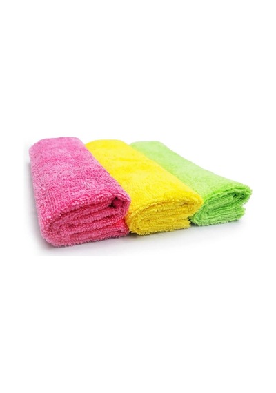 Profesyonel 3'lü Mikrofiber Kalın Oto Temizlik Bezi 40x40cm 265gsm