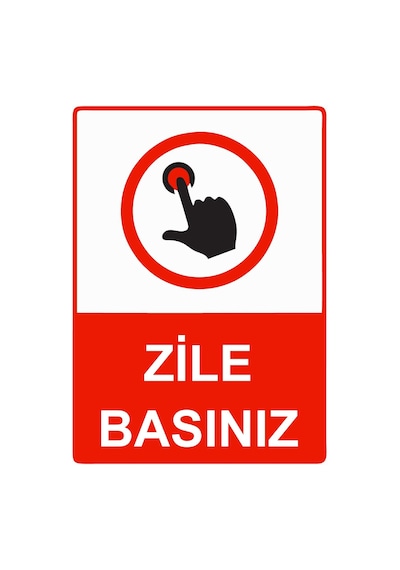 Zile Basınız İsg Uyarı Levhası Pvc A5 15x21 Cm