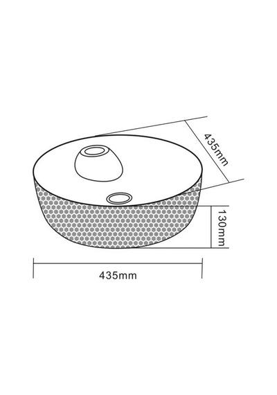 Eva Banyo Lena E-5001G Tezgah Üstü Porselen Lavabo