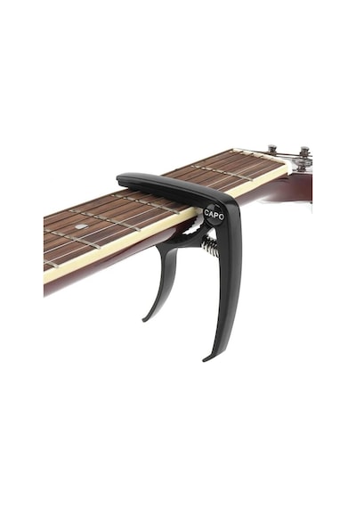 Maxword Q10-bk Çinko Alaşımlı Profesyonel Kapo Üst Kalite Capo Tüm Gitarlar İle Uyumlu
