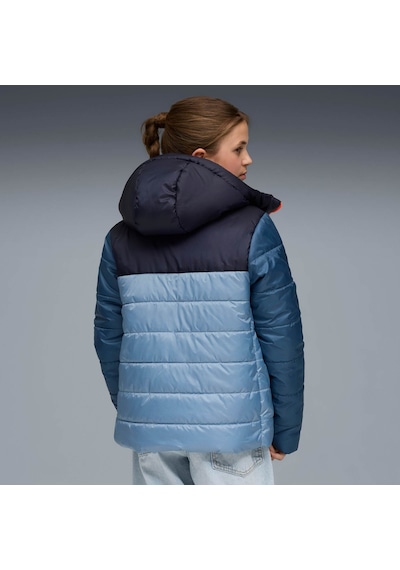 Puma Essentıals Genç Kapüşonlu Mont 685226 34 Mavi
