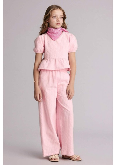 Defacto Kısa Kollu Bluz Kız Çocuk H5247a826smpn693 Pembe-pn693