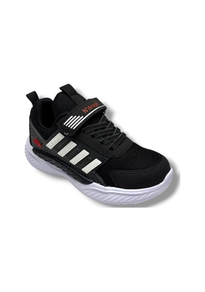 Ndrops 023-26 Anorak Anatomik Kız Çocuk Sneaker Siyah Beyaz 31-35 Siyah
