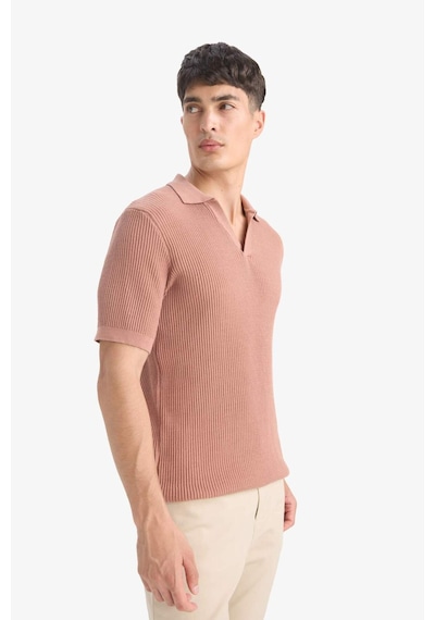 DeFacto %100 Pamuk Standart Fit Polo Yaka Kısa Kollu Triko Tişört E5860AX25SMBN300