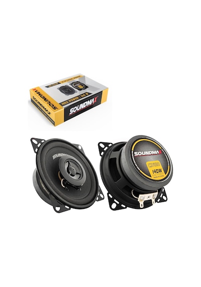Soundmax Sx-cx420 Oto Koaksiyel Hoparlör 10cm 140 Watt Tweeterli 2 Adet
