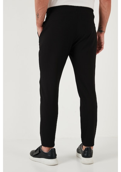 Buratti Streç Regular Fit Normal Bel Düz Paça Jogger Erkek Pantolon Cf25617953 Siyah