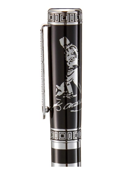 Steelpen Clkpen Zpö03 Atatürk Silüetli Roller Kalem Gümüş Çok Renkli