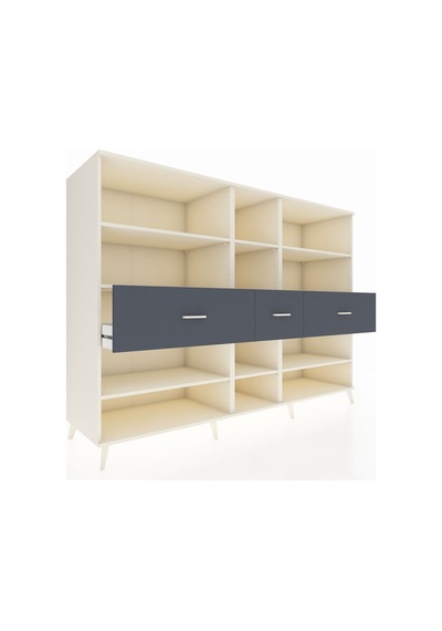 Kronos Dolap 9 Raflı 3 Çekmeceli 220x59x163 Aytaşı-aytaşı/antras Aytaşı-aytaşı/antrasit Kronos Dolap 9 Raflı 3 Çekmeceli 220x59x163 Aytaşı-aytaşı/antras Aytaşı-aytaşı/antrasit