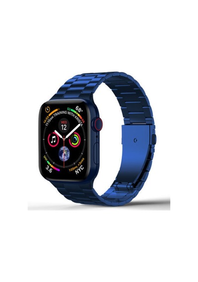 Apple Watch Uyumlu 42mm Ultra Thin Steel Belt Three Beads Metal Kordon