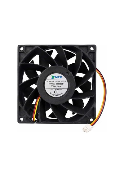92x92x38mm 9cm 38mm 24volt 3 Uçlu Rulmanlı 24v 3p Fan