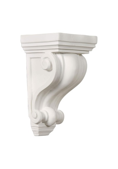 Corbels: Ekena Millwork Building Materials 10cm X 10cm X 18cm - 1.3cm Primed Polyurethane Devon Corbel White Cor04x04x07de