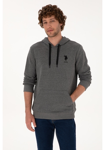 U.s. Polo Assn. Erkek Antrasit Melanj Sweatshirt 50307703-vr081 Antrasit Melanj