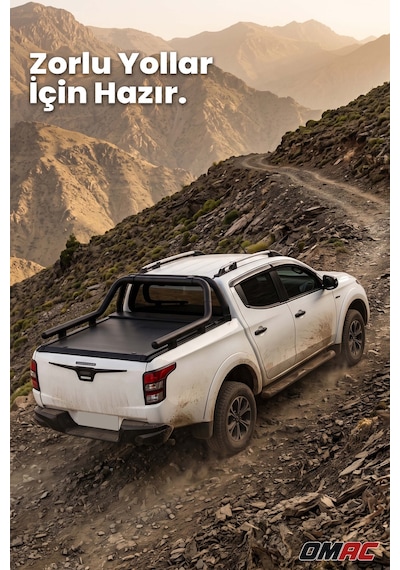 Isuzu D-max 2012-2020 Uyumlu Araca Özel Kobra Ø60mm Rollbar Siyah