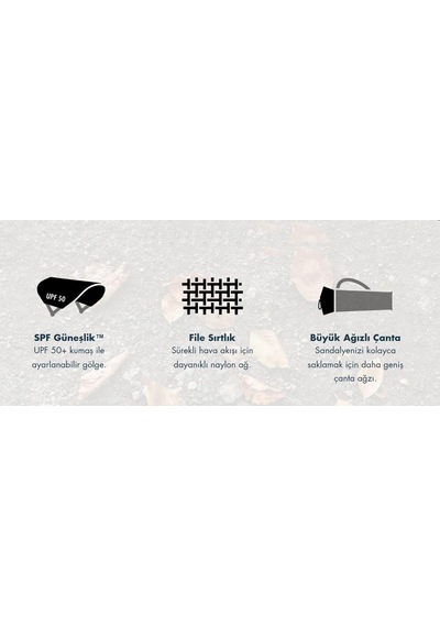 Gci Outdoor Sunshade Captain's Chair Güneşlikli Katlanır Plaj Sandalyesi 001