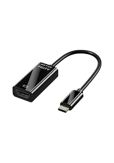 4k 2k Ultra Hd Type C To Hdmı Dönüştürücü Adaptör - Usb-c Tv Monitör Projeksiyon Görüntü Aktarım Kablosu Macbook İpad Samsung Galaxy Huawei Telefon Tablet Uyumlu Çok Fonksiyonlu Çevirici