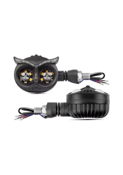 Baykuş Beyaz Parklı Led Sinyal Takım
