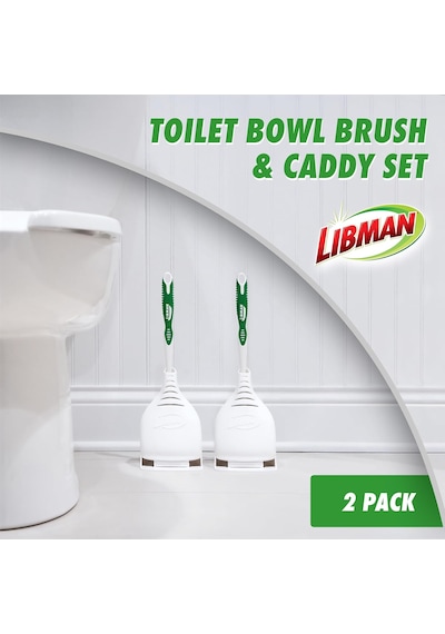 Libman Tasarım Kase Fırçası Ve Rafı - Benzersiz Tasarlanmış, Kaliteli Tuvalet Temizleme Seti 2'li Paket Beyaz - Çok Renkli Libman Tasarım Kase Fırçası Ve Rafı - Benzersiz Tasarlanmış, Kaliteli Tuvalet Temizleme Seti 2'li Paket Beyaz - Çok Renkli