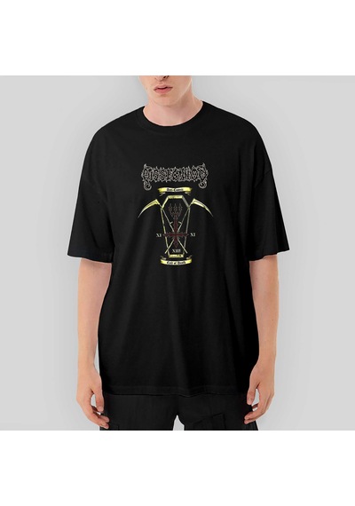 Dissection Cult Of Death Oversize Siyah Tişört Siyah