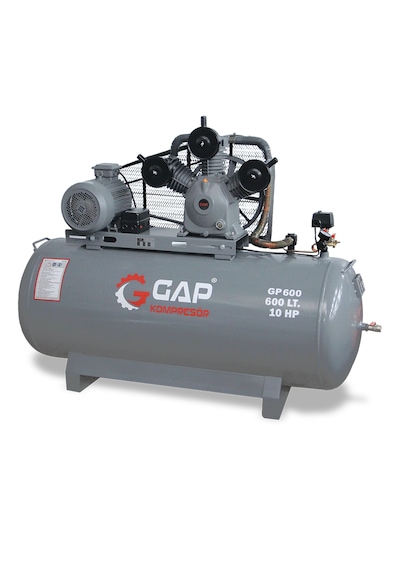 Gap Kompresör GP600 Pistonlu 600 L 3 Kafa 8 Bar 10 HP  Hava Kompresörü