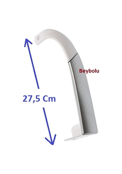 Beko Uyumlu D 9430 Buzdolabı Üst Kapı Kolu Gri-beyaz Renk Kol