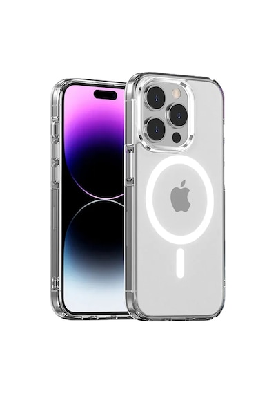 Şeffaf Magsafe Silikon Kılıf Kablosuz Şarj Destekli -Apple Uyumlu iPhone-16-pro-max Seffaf