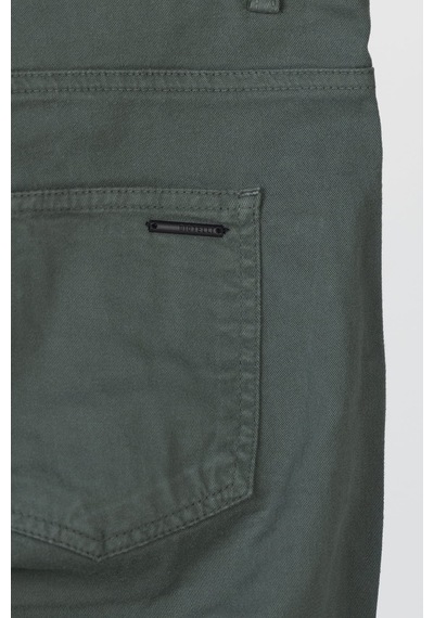 Sabri Özel Giotelli Erkek Haki Dar Kesim Slim Fit Dokuma Beş Cep Normal Bel Pantolon