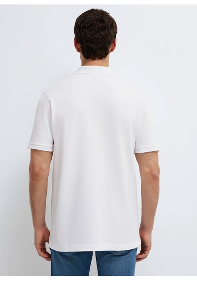 Mavi M0613368-620 Polo Yaka Tişört Erkek Tişort Beyaz