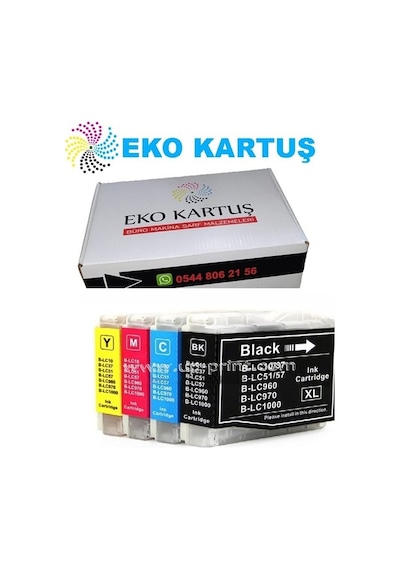 Eko Kartuş Brother Dcp-150c 4 Renk Uyumlu, Kartuş,