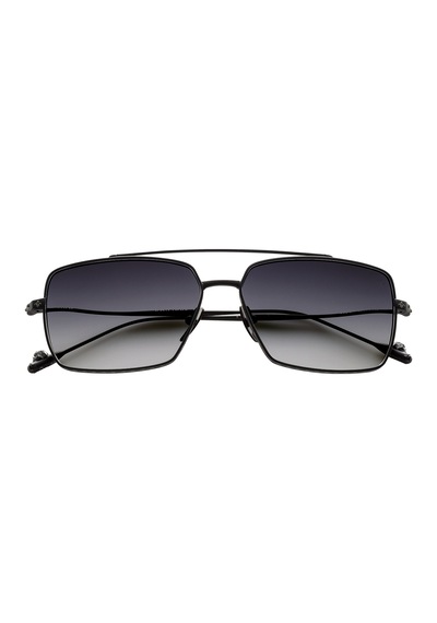 Philippe V N16.1s Mat Siyah Titanyum Unisex Güneş Gözlüğü Siyah