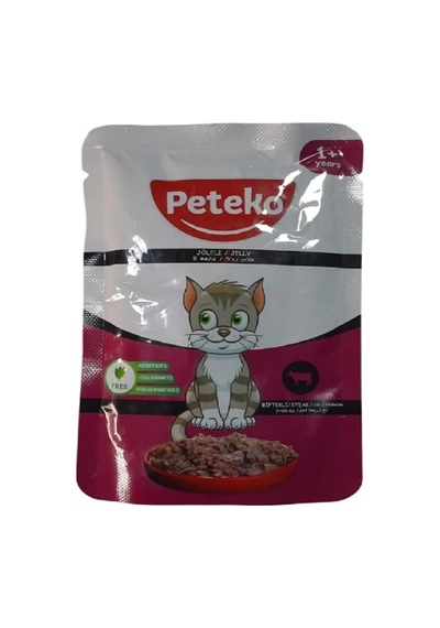 Pouch Jelly Biftekli Kedi Konserve 85 Gr