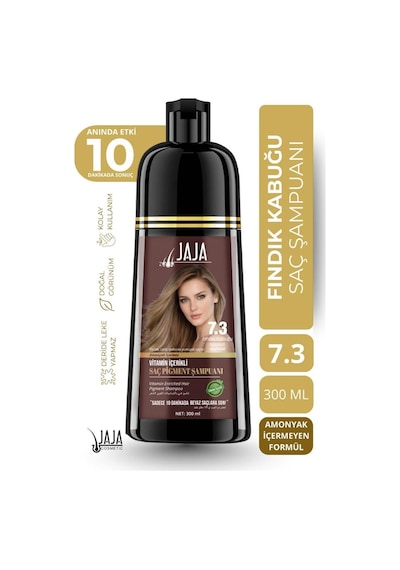 Jaja Vitamin İçerikli Saç Pigment Şampuanı Unisex 300 Ml 7.3 Fındık Kabuğu