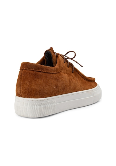 Deery Hakiki Süet Taba Rengi Sneaker Kadın Ayakkabı - Z1682ztbac02 Taba