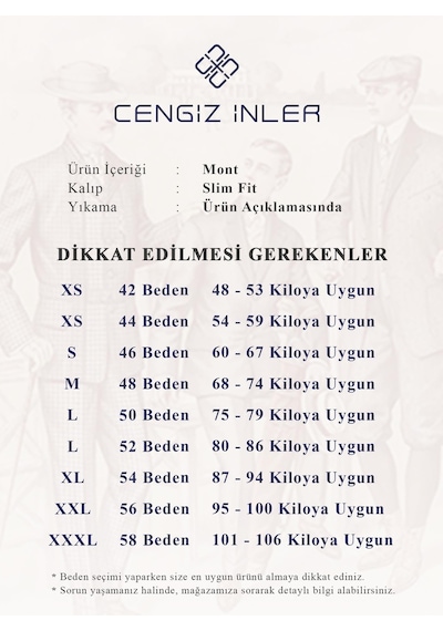 Cengiz İnler Cengiz Inler Süper Lycra Uzun Dolum Erkek Mont 001