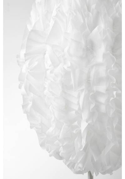 Ikea Beyaz Minimalist Yer Lambası Lambader Beyaz
