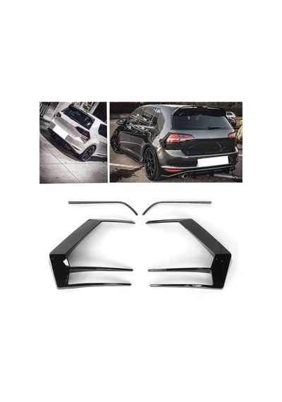 Vw Golf 7 Uyumlu Arka Stop Çerçevesi İthal Pianoblack
