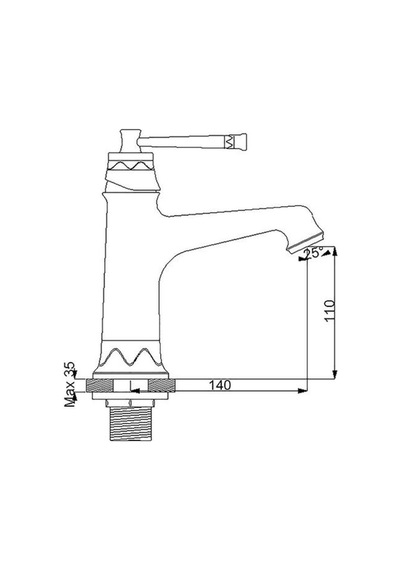 Newarc Pera Lavabo Bataryası Altın Diğer