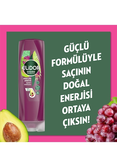 Elidor Avokado Ve Üzüm Çekirdeği Yağı Saç Bakım Kremi 2 x 350 ML