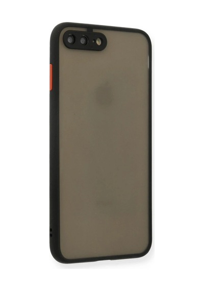 Apple Apple Uyumlu iPhone 7 Plus Kılıf Montreal Silikon Kapak - Siyah Sıyah