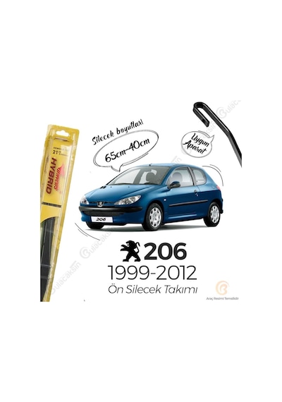 Peugeot 206 Silecek Takımı 1999-2012 İnwells  Hibrit