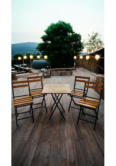Balkon Bahçe Mutfak Bistro Set Katlanır Masa-sandalye Sarı