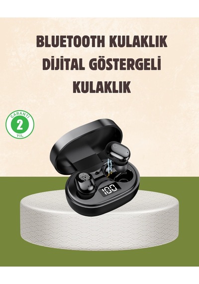 Led Ekranlı Şarjlı Kablosuz Kulak İçi Kulaklık Mh-hs9716-9203