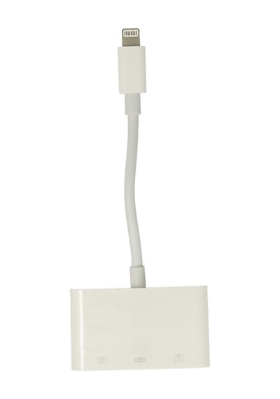 Newface Apr23 Apple Uyumlu iPhone Otg 3in1 - Beyaz Beyaz