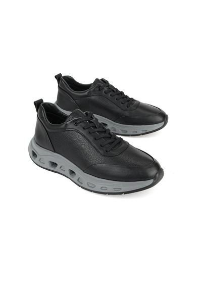 Ziya, Erkek Hakiki Deri Sneaker 1611053z1801 Siyah 1611053z1801 000