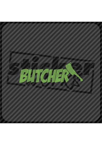 Butcher Hologram Sticker Yeşil