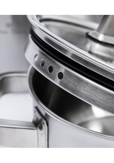 Maxx Doria Steel Forge 8 Parça Tencere Takımı Pa3028 Metalik