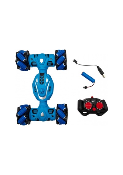 Rc Drift Araba Yan Yan Giden Speed Atan Led Işıklı Uzaktan Kumandalı 360 Derece Dönen Stunt Rc Araba Mavi